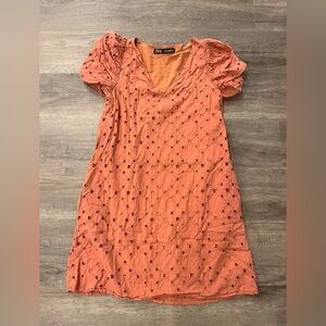 Zara Women's Rust Orange Dress XS
